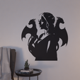 wall-art-75.png Game of Thrones Daenerys Targaryen Dragons 2d Wall Art