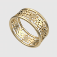 rotating_70.png Кольцо с затейливым узором 3D печать