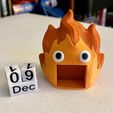 IMG_3486.jpg Chibi Calcifer Fire Demon Mini Calendar Bookshelf Decor