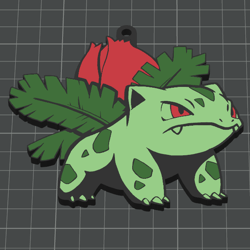 🗝️ Ivysaur Keychain - Kanto Collection (Multicolor .3mf & Single Color ...