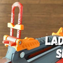 2.jpg Бесплатный STL файл Прицел для лестниц Nerf (складной + регулируемый)・Объект для скачивания и 3D печати