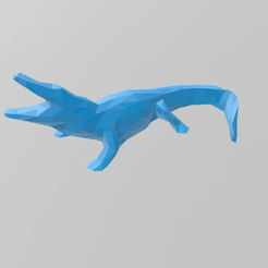 download-1.png Fichier STL Alligator Low-Poly - Fichier STL géométrique imprimable en 3D・Objet pour imprimante 3D à télécharger