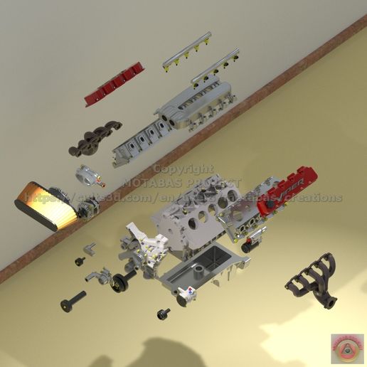 PeHons DODGE VIPER V10 - ENGINE