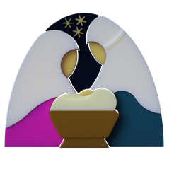 1.png Free STL file CHRISTIAN NATIVITY INTERLOCKING ORNAMENT -MARY JOSEPH AND JESUS - FREE STANDING・Design to download and 3D print