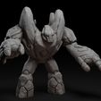 resize-golem-pose3-clay.jpg Stone Golem Set 3D File Logo 3D
