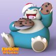 2.jpg STL file Pokemon Snorlax Christmas Toy・Template to download and 3D print