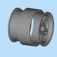 8.jpg Lowrider big wheels for RC car Donk Rims Gangster wheels 3D print