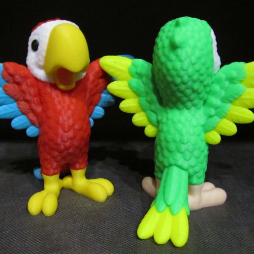 Cute-Parrot-6.jpg Cute Parrot (Easy print and Easy Assembly)