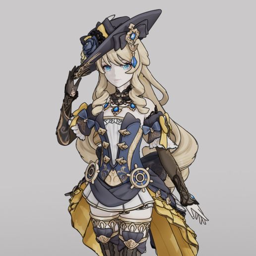 👩 Navia - Genshin Impact・ 3D File for 3D printing・Cults