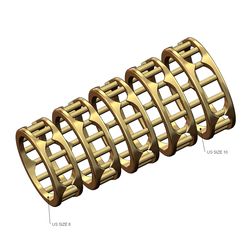 Pin-Wire-B-zero1-Bvlgari-band-size6to10-00.jpg STL-Datei Draht offen Mode Marke Gravur Seiten Band US Größen 6to10 3D-Druck Modell・3D-Druck-Idee zum Herunterladen