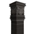 Wireframe-Low-Column-Capital-01102-3.jpg Column Capital 01102