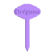 oregano sign.stl Garden Tag