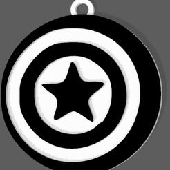 1-CAP-AMERICA.jpg STL file MARVEL AVENGERS CAPTAIN AMERICA KEY CHAIN・3D print design to download