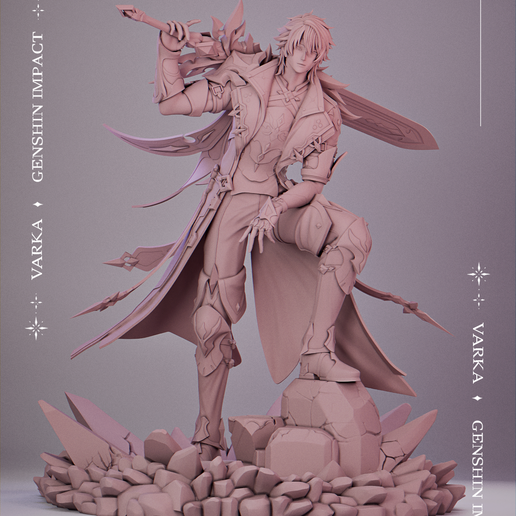 ♂️ Varka | Genshin Impact・ 3D File for 3D printing・Cults