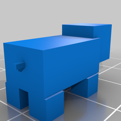 CerdoMinecraftChess.png Free STL file Minecraft Chess・Model to download and 3D print, betobetok