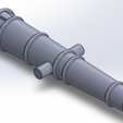 Isometric.png Model 18th Century Naval Cannon for Metal Casting