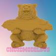 1.png Teddy bear with a sign,3D MODEL STL FILE FOR CNC ROUTER LASER & 3D PRINTER