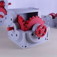 ac98dc34e5382b11bf5c2758e7f03730_display_large.JPG Free STL file Industrial Bevel Gearbox / Gear Reducer (Cutaway version)・3D printing design to download