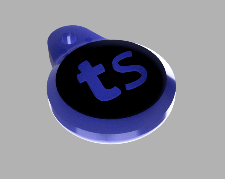 Download STL file Airtag Keyring with inserts Airtag Keyring with