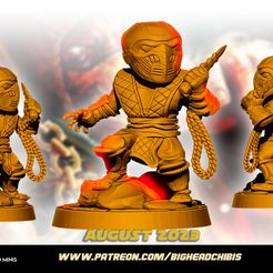 scorpion.jpg Archivo STL scorpio mortal kombat chibi estilo marvel united super dungeon・Objeto imprimible en 3D para descargar