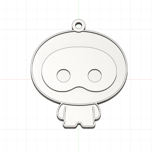 🗝️ Wootteo Jin BTS Keychain - Astronaut BT21・ STL File for 3D