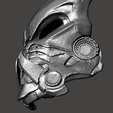 1a.png Bionic Predator Cyborg Biomask helmet mask armor- ULTRA DETAIL cosplay size 2 versions Hi-Poly STL for 3D printing