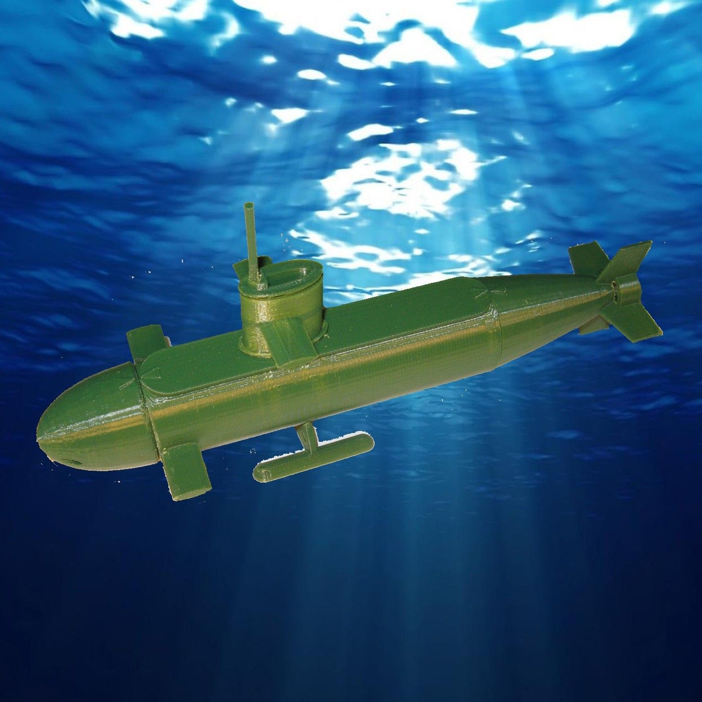 Sous marin.jpg Download free STL file Submarine • 3D printable model, delmich