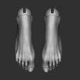 2.png Feet (F2) 3D model bjd doll \ Female \ figurines \ articulated doll \ ooak \ 3d print \ character \ legs