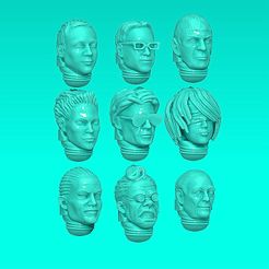 capture_9_tete_net.jpg STL file A leading series with our favorite heroes・3D printer design to download