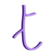 t_linotype_manuscrit_minuscule_alphabet.stl handwritten typography