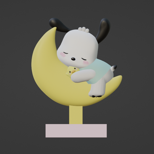 Pochacco Moon 3D model
