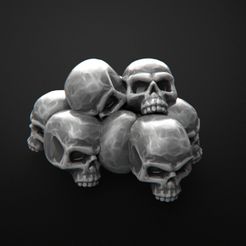 2018_06_S_1.jpg Free OBJ file mountain of bones・3D print object to download