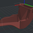 Duct-adapter-print-orientation.png Eva Duct Adapter - Ender 6 + BIQU H2 - Increased printable bed size