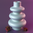 render_2.png Curved Ceramic Vase