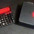 Hinged Box with 6mm hex bits insert tray