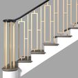 modern-interior-stair-art-deco-3d-model-max-obj-3.jpg Modern staircase stair in Art Deco style  3D model