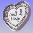 ValentineHearthILoveYou2.png Valentine's Day Heart "I Love You" Cookie Cutter and Stamp - Sweet Sentiments in Every Bite!