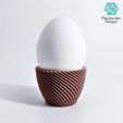 Folie4.jpg Egg Cup "Unbowed" 3D Print Stl File | Bambu Studio 3MF included | Easter Gift