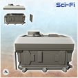 3.jpg Futuristic spacecraft garage with removable door (12) - Future Sci-Fi SF Post apocalyptic Tabletop Scifi Wargaming Planetary exploration RPG Terrain