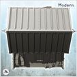 5.jpg Large multi-storey brick industrial warehouse with outdoor storage area (intact version) (27) - Modern WW2 WW1 World War Diaroma Wargaming RPG Mini Hobby