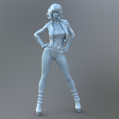 Corea-Punk-3a.png STL-Datei Frau Miniatur・Modell für 3D-Drucker zum Herunterladen