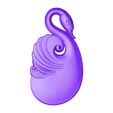 swan_pendant.stl swan pendant