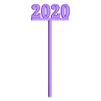 2020_SWIZZLE_STICK.stl 2020 New Years Party Picks and Swizzle Sticks