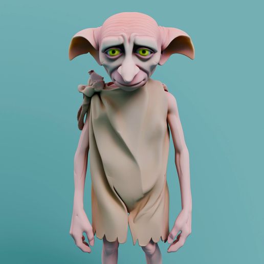 Dobby House Elf Figurine STL – Harry Potter 3D Print for Fans