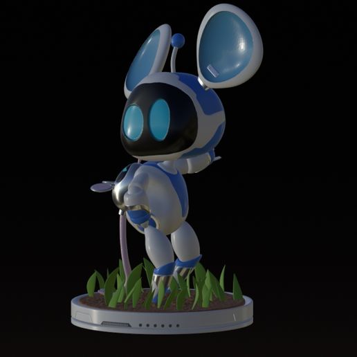 1000001412.jpg Астро бот 2, playstation 5. Новая мышь астробота. Фан скульпт, 3d модель, stl.