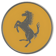 Ferrari-Badge.png "FERRARI" Wheel Centre / Hub Cap Badge For Scale Model Wheels