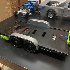 2222.jpg Free OBJ file Trailer with working winch・3D printing idea to download