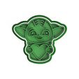 yoda-1.jpeg Baby Yoda cookie cutter / Baby Yoda Cookie Cutter