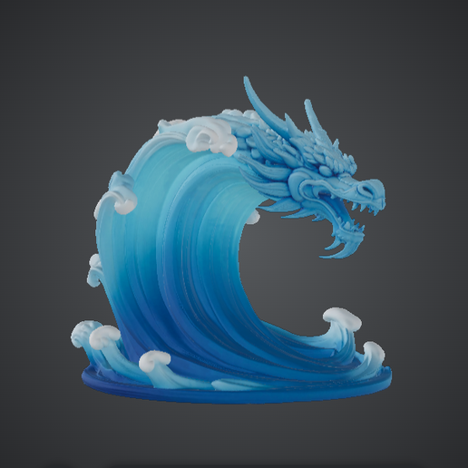 Ocean Wave Dragon – Water Element Dragon