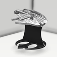 tope para libros star wars (~recovered)2.png 3D file book holder star wars - millennium falcon・3D printing design to download